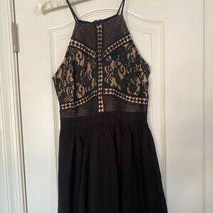 Forever 21 Lacy Black Mini Dress - Size S